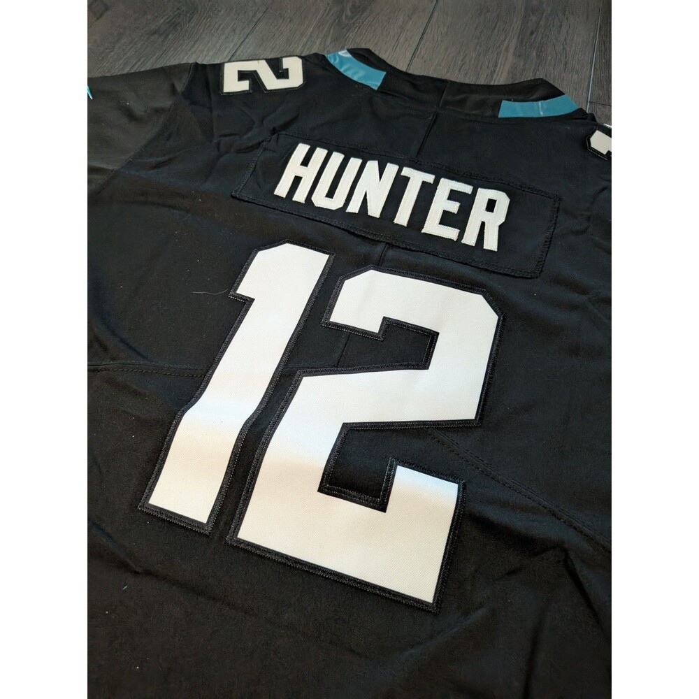 Travis Hunter #12 Jacksonville Jaguars Black Football Game Jersey Men's Small - Picture 3 of 3